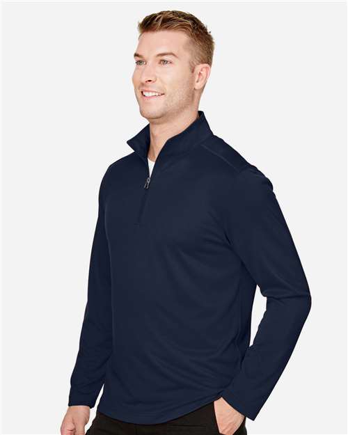 Men's Advantage Snag Protection Plus Quarter-Zip Pullover – On Model – Side