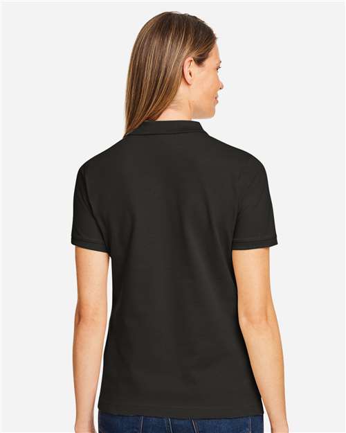 Women's Cotton Polo – On Model – Back