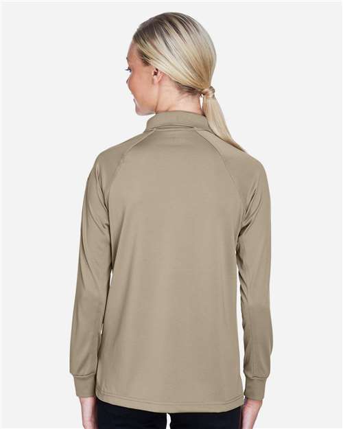 Women's Advantage Long Sleeve Tactical Polo – On Model – Back