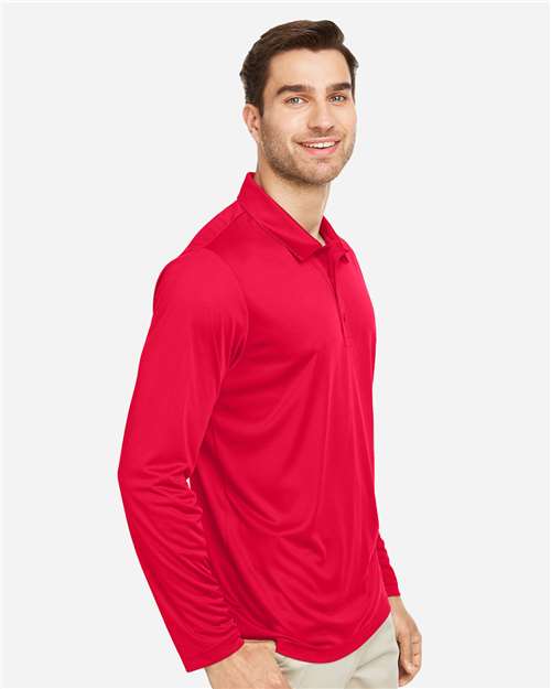 Men's Zone Performance Long Sleeve Polo – On Model – Side