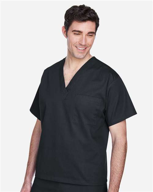Unisex Restore Scrub Top – On Model – Side