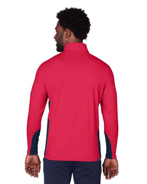 Men's Gamer Golf Quarter-Zip Pullover – On Model – Back