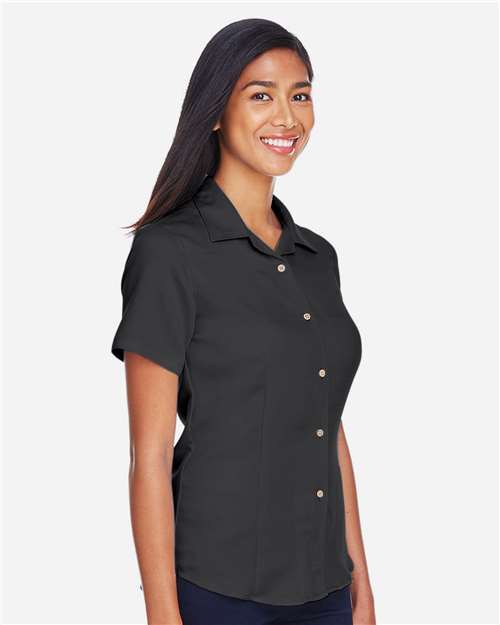 Women's Bahama Cord Camp Shirt – On Model – Side