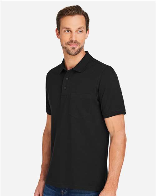 Men's Valiant Cotton Snag Protect Pocket Polo – On Model – Side