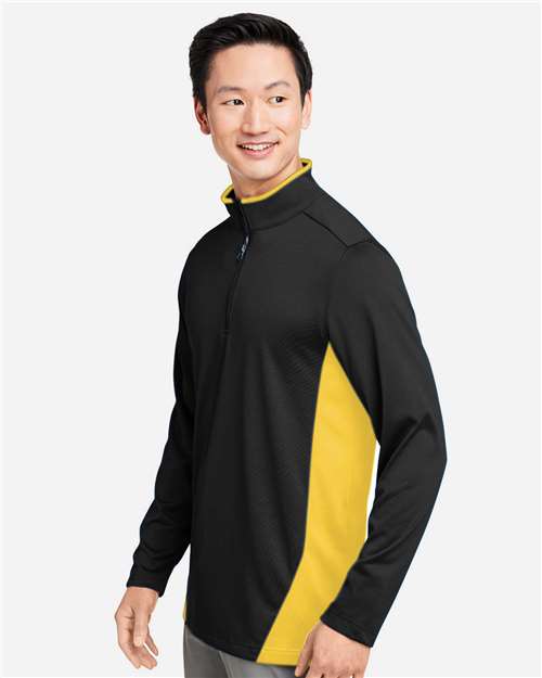 Men's Flash Snag Protection Plus IL Colorblock Quarter-Zip Pullover – On Model – Side