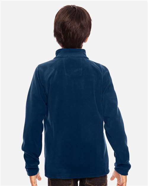 Youth Campus Microfleece Jacket – On Model – Back