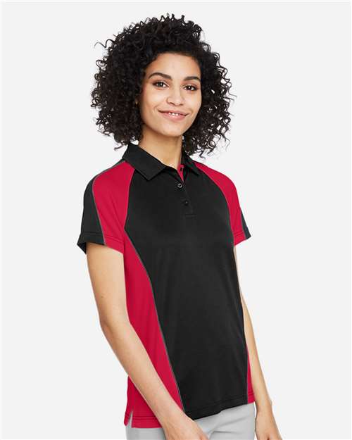 Women's Advantage Snag Protection Plus IL Colorblock Polo – On Model – Side