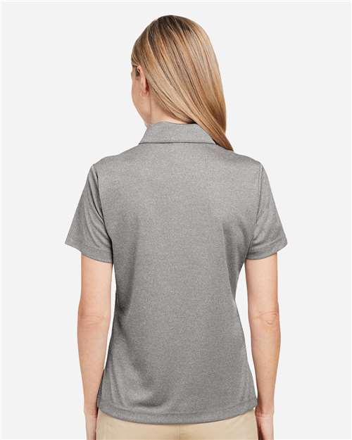 Women's Zone Sonic Heather Performance Polo – On Model – Back