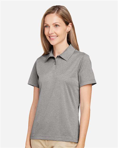 Women's Zone Sonic Heather Performance Polo – On Model – Side