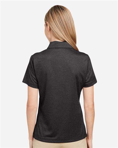 Women's Zone Sonic Heather Performance Polo – On Model – Back