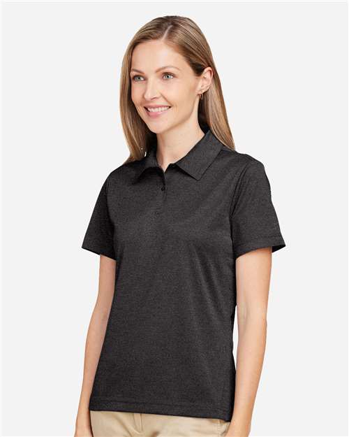 Women's Zone Sonic Heather Performance Polo – On Model – Side