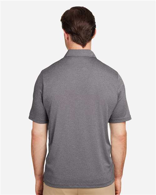 Men's Zone Sonic Heather Performance Polo – On Model – Back