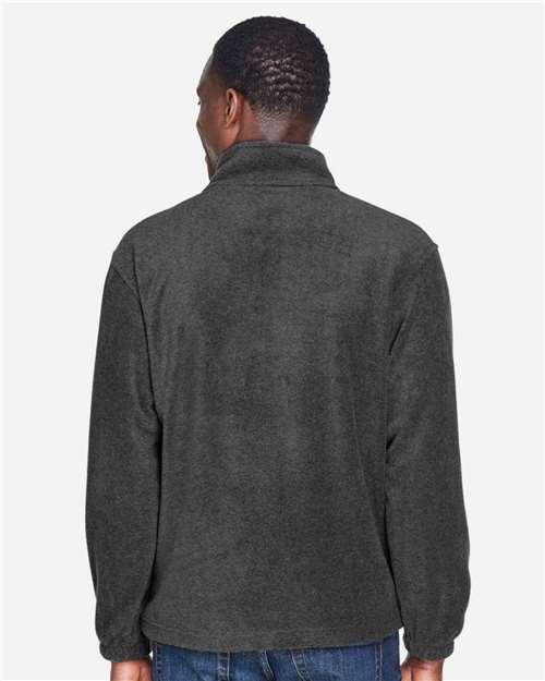 Men's Fleece Quarter-Zip Pullover – On Model – Back