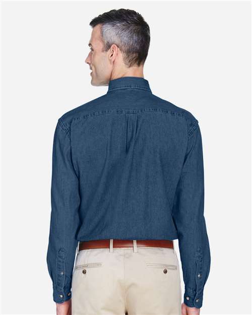 Men's Denim Shirt – On Model – Back