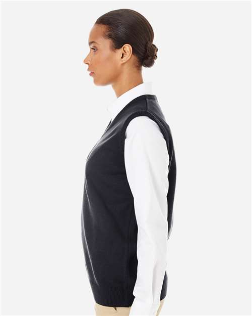 Women's Pilbloc™ V-Neck Sweater Vest – On Model – Side