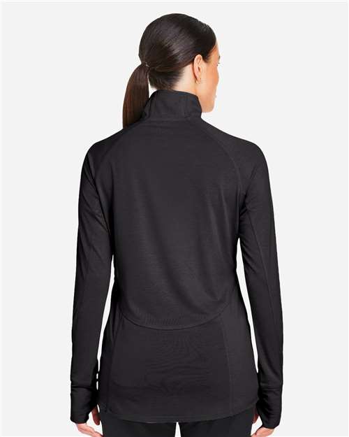 Women's Bandon Quarter-Zip Pullover – On Model – Back