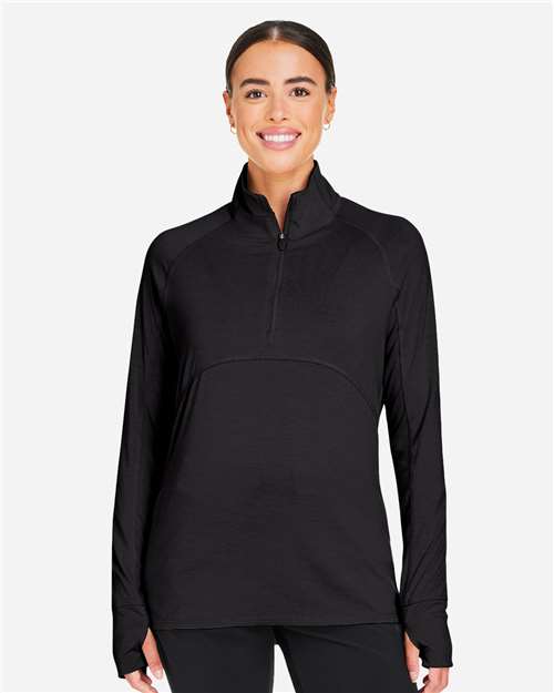 Women's Bandon Quarter-Zip Pullover – On Model