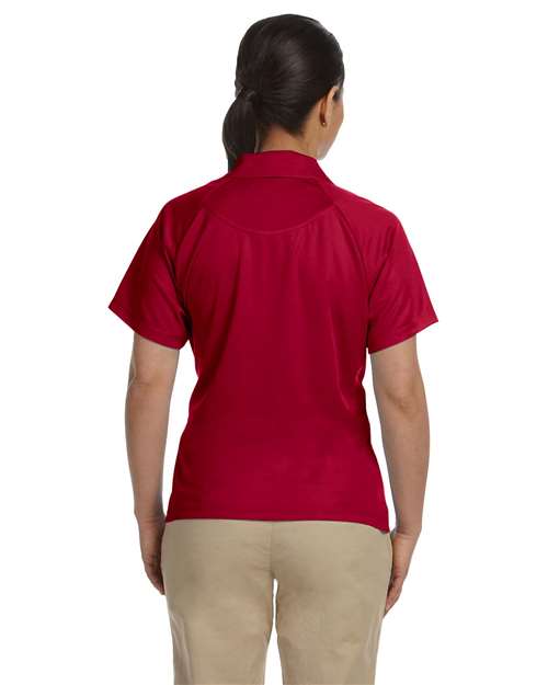 Women's Polytech Mesh Insert Polo – On Model – Back