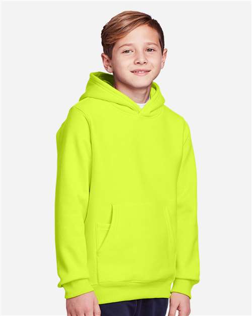 Youth Zone HydroSport™ Heavyweight Hooded Sweatshirt – On Model – Side