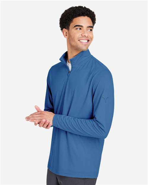 Men's Bandon Quarter-Zip Pullover – On Model – Side