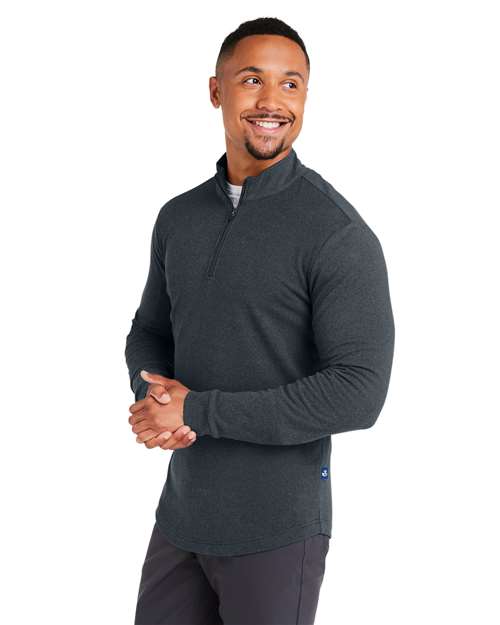 Men's Emery Quarter-Zip Pullover – On Model – Side
