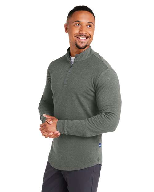 Men's Emery Quarter-Zip Pullover – On Model – Side