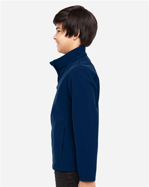 Youth Leader Soft Shell Jacket – On Model – Side