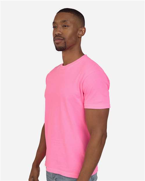 Unisex Colors Garment-Dyed T-Shirt – On Model – Side
