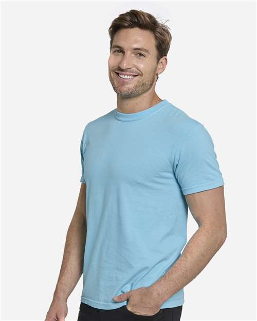 Unisex Colors Garment-Dyed T-Shirt – On Model – Side