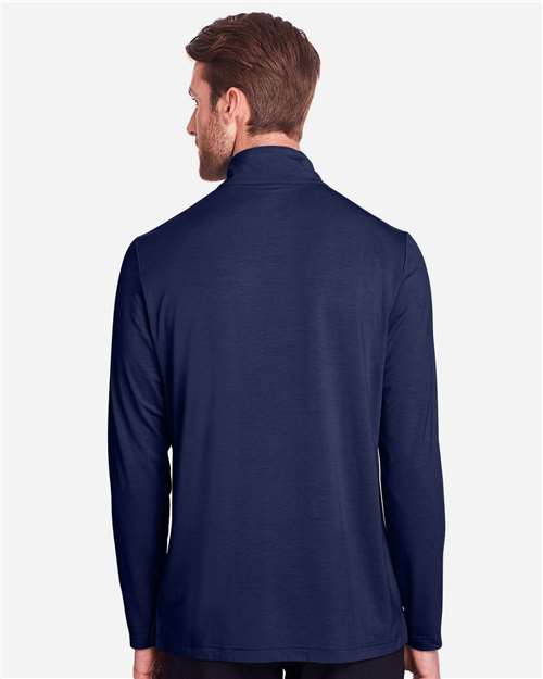 Men's JAQ Stretch Performance Snap-Neck Pullover – On Model – Back