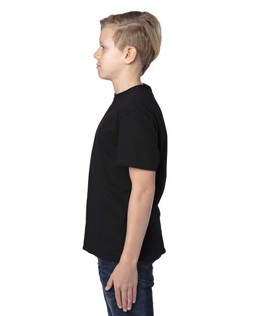 Youth Ultimate CVC T-Shirt – On Model – Side