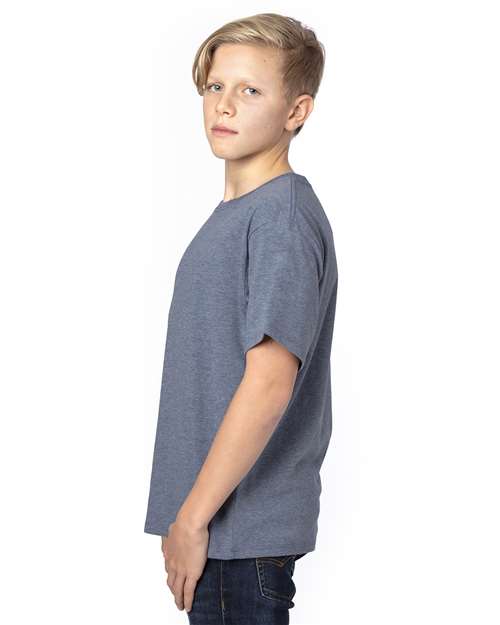 Youth Ultimate CVC T-Shirt – On Model – Side