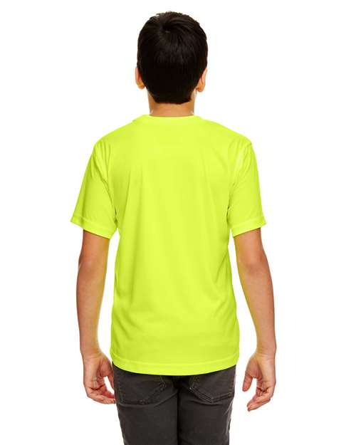 Youth Cool & Dry Sport Performance Interlock T-shirt – On Model – Back