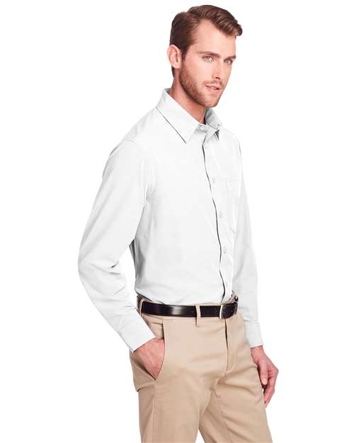 Men's Bradley Performance Woven Shirt – On Model – Side
