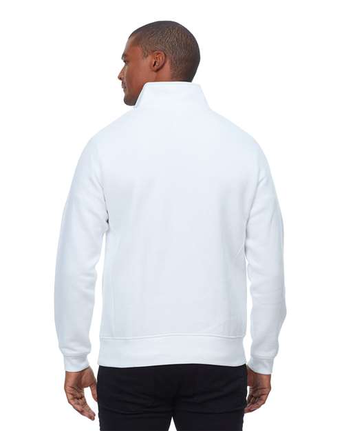 Unisex Ultimate Fleece Quarter-Zip Sweatshirt – On Model – Back