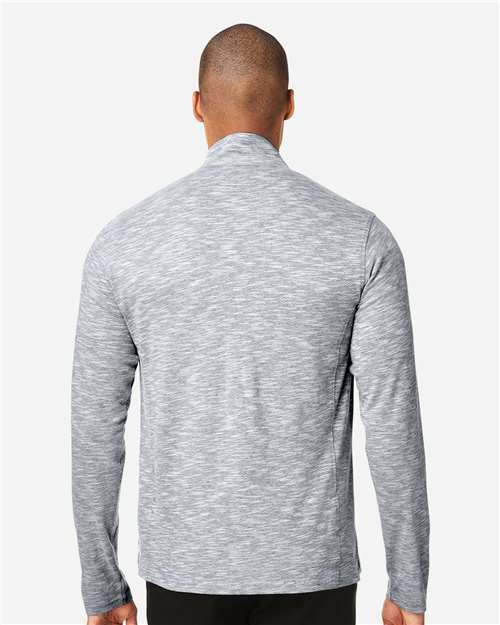 Men's Eclipse Jacquard Quarter-Zip Pullover – On Model – Back