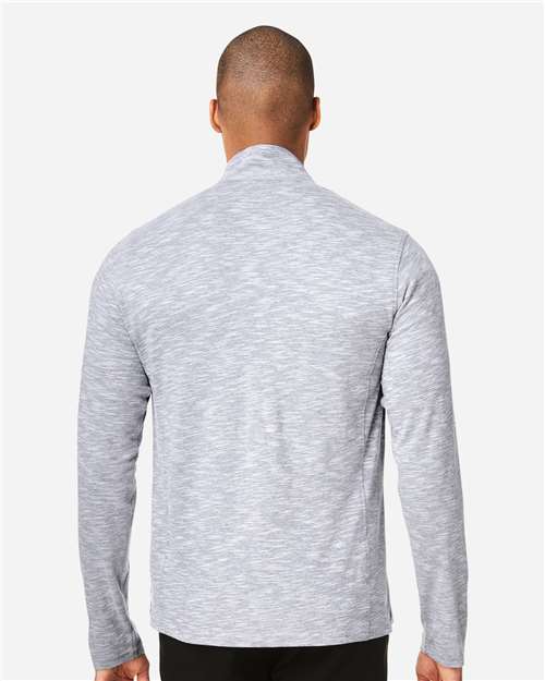 Men's Eclipse Jacquard Quarter-Zip Pullover – On Model – Back