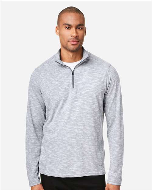 Men's Eclipse Jacquard Quarter-Zip Pullover – On Model