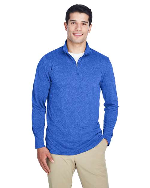 Men's Cool & Dry Heathered Performance Quarter-Zip Pullover