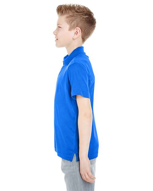 Youth Cool & Dry Mesh Piqué Polo – On Model – Side