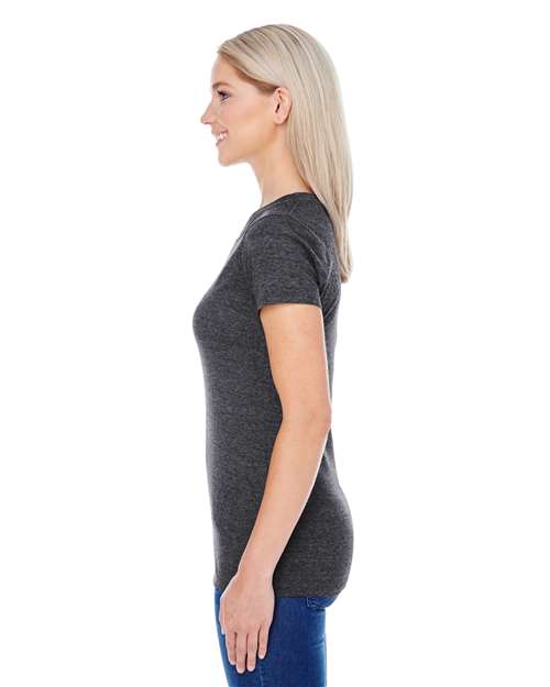 Women's Tri-Blend T-Shirt – On Model – Side