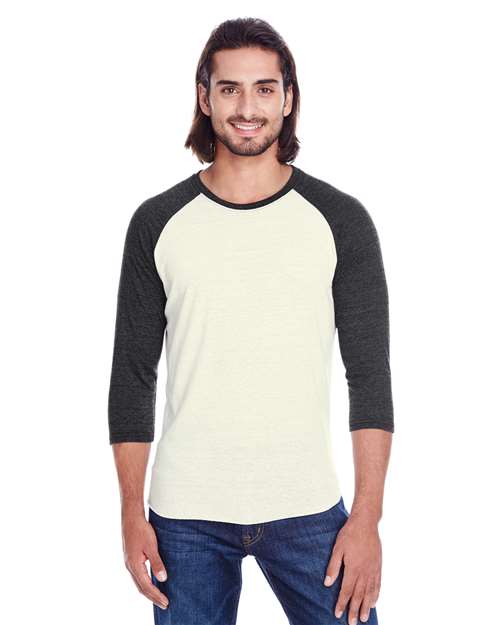 Unisex Triblend Three-Quarter Sleeve Raglan T-Shirt