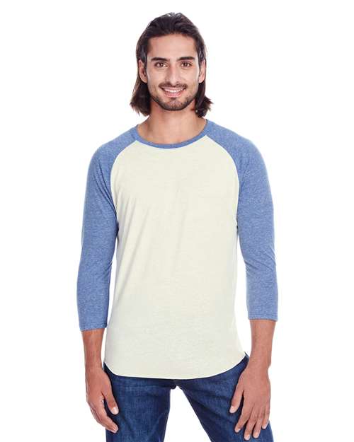 Unisex Triblend Three-Quarter Sleeve Raglan T-Shirt