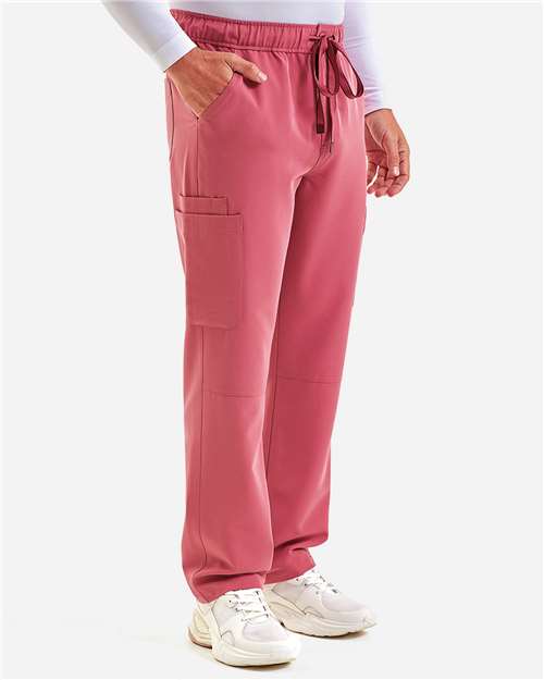 Men's Relentless Stretch Cargo Scrub Pants – On Model – Side