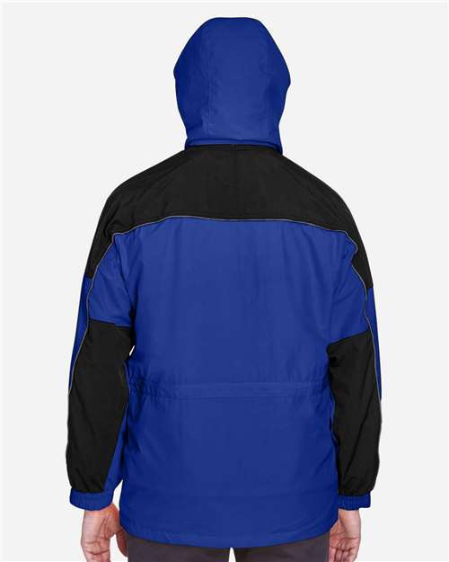 Men's 3-in-1 Two-Tone Parka – On Model – Back
