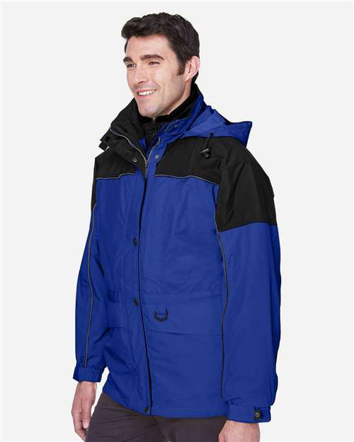 Men's 3-in-1 Two-Tone Parka – On Model – Side