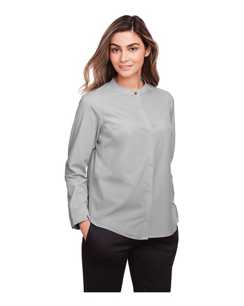 Women's Borough Stretch Performance Shirt – On Model – Side