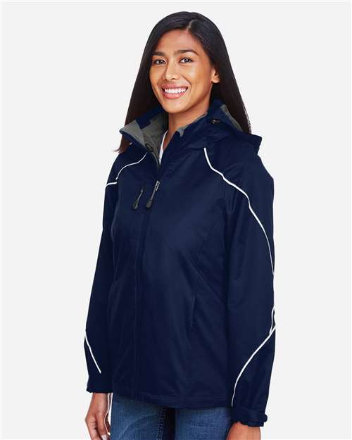 Women's Angle 3-in-1 Jacket with Bonded Fleece Liner – On Model – Side