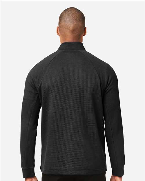 Men's Rhythm Waffle Quarter-Zip Pullover – On Model – Back
