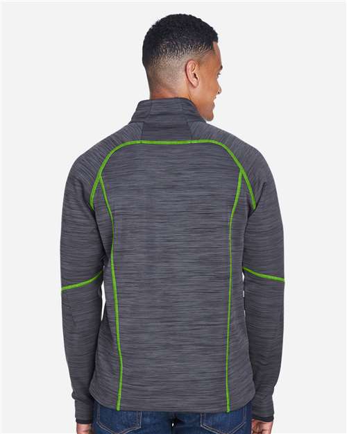Men's Flux Mélange Bonded Fleece Jacket – On Model – Back